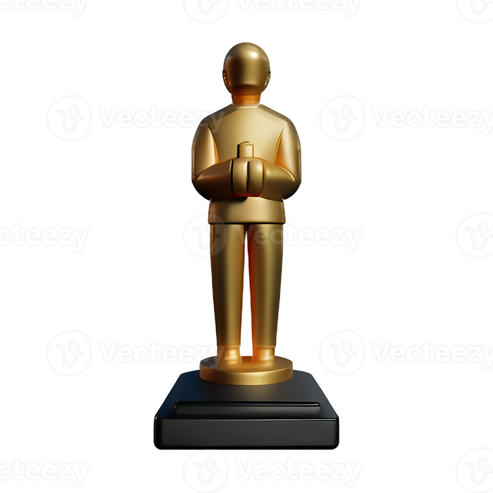 statue 3d rendering icon illustration png