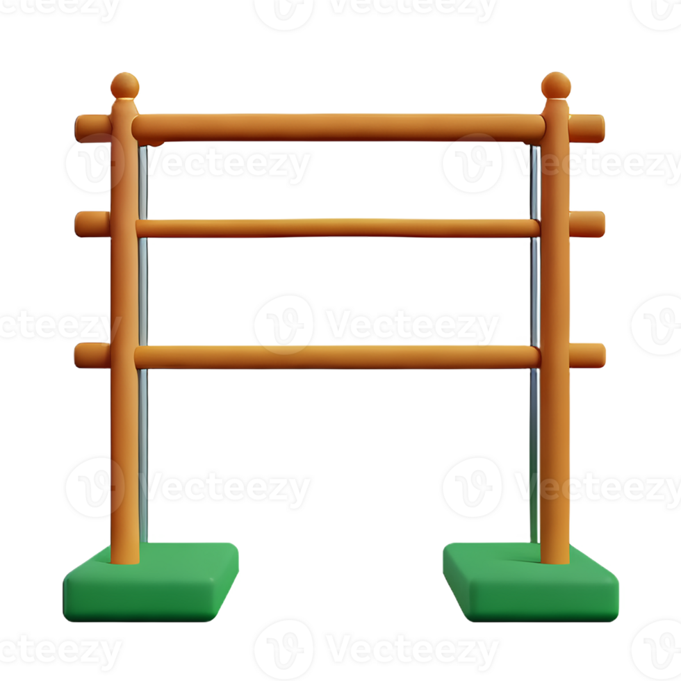 gate 3d rendering icon illustration png