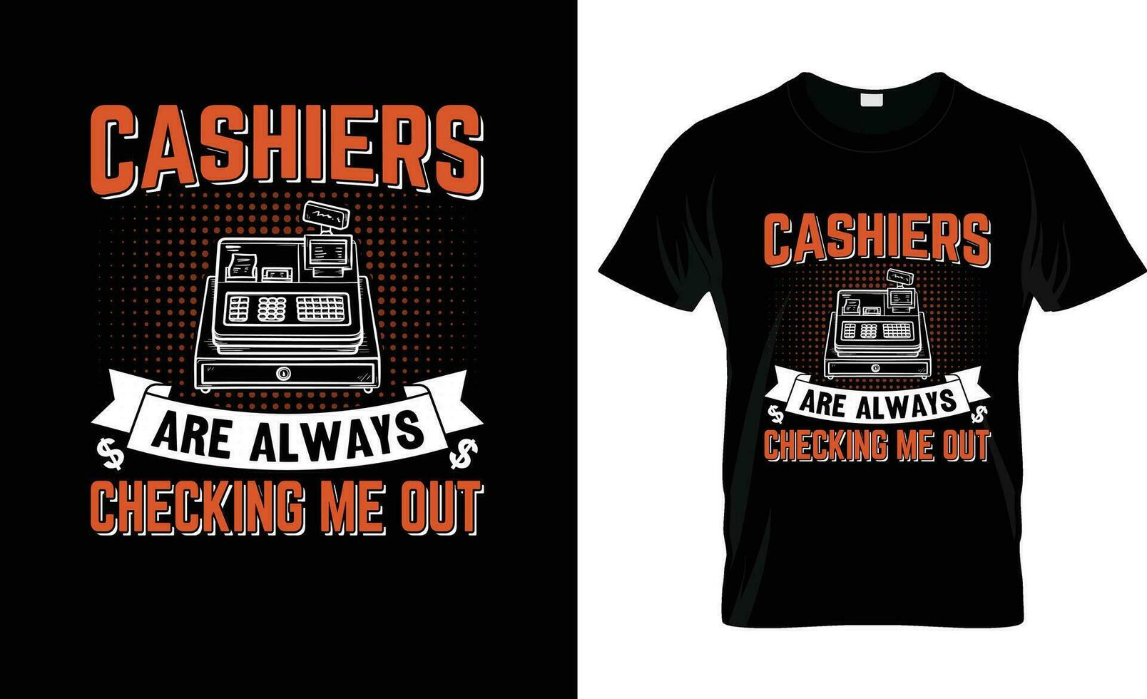 cashiers are always checking me out colorful Graphic T-Shirt,  t-shirt print mockup vector