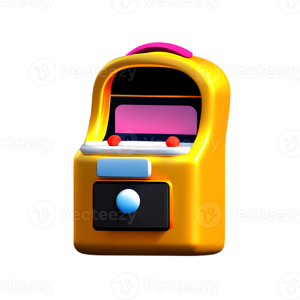 slot machine 3d rendering icon illustration png