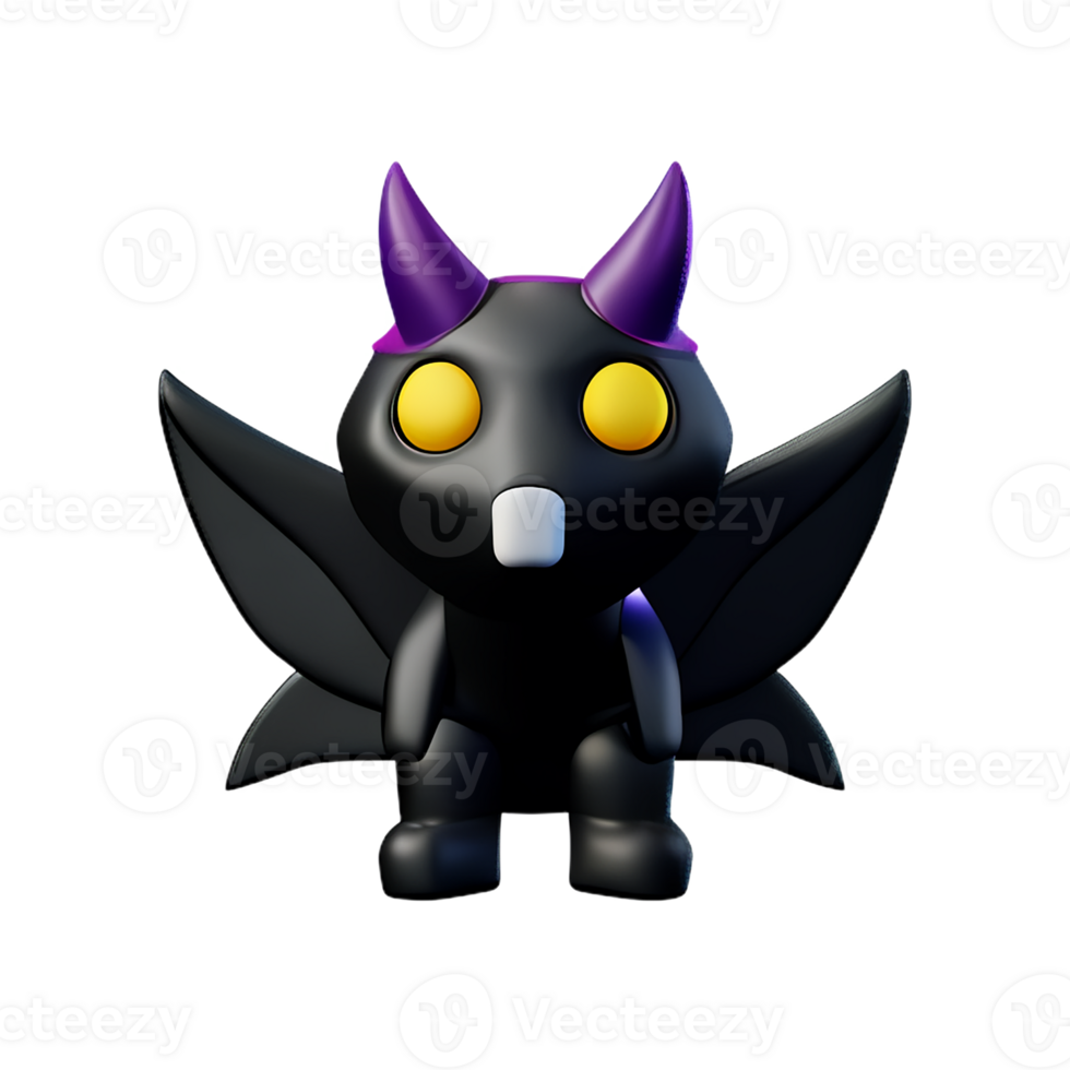 demon 3d tolkning ikon illustration png