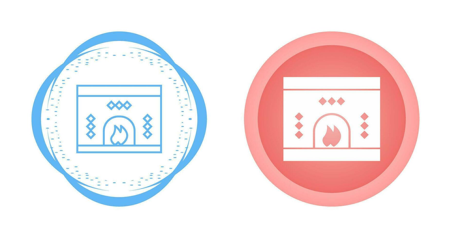 Fireplace Vector Icon