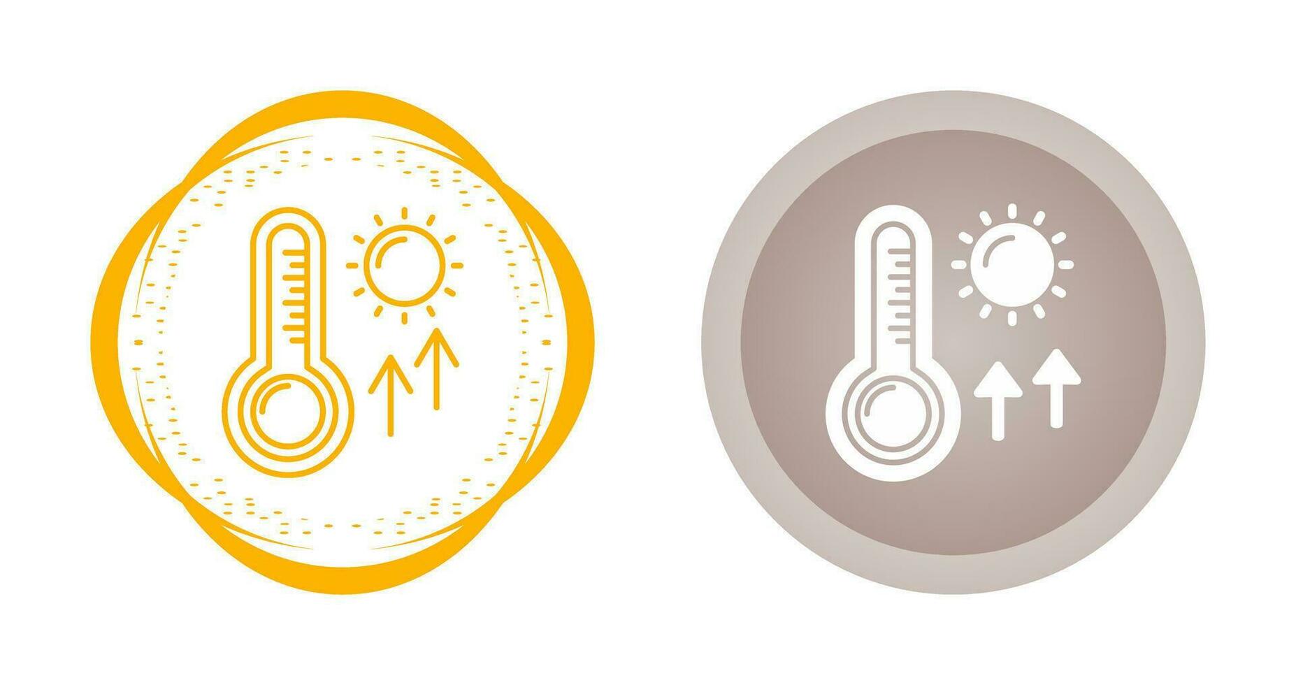 High Temperatures Vector Icon
