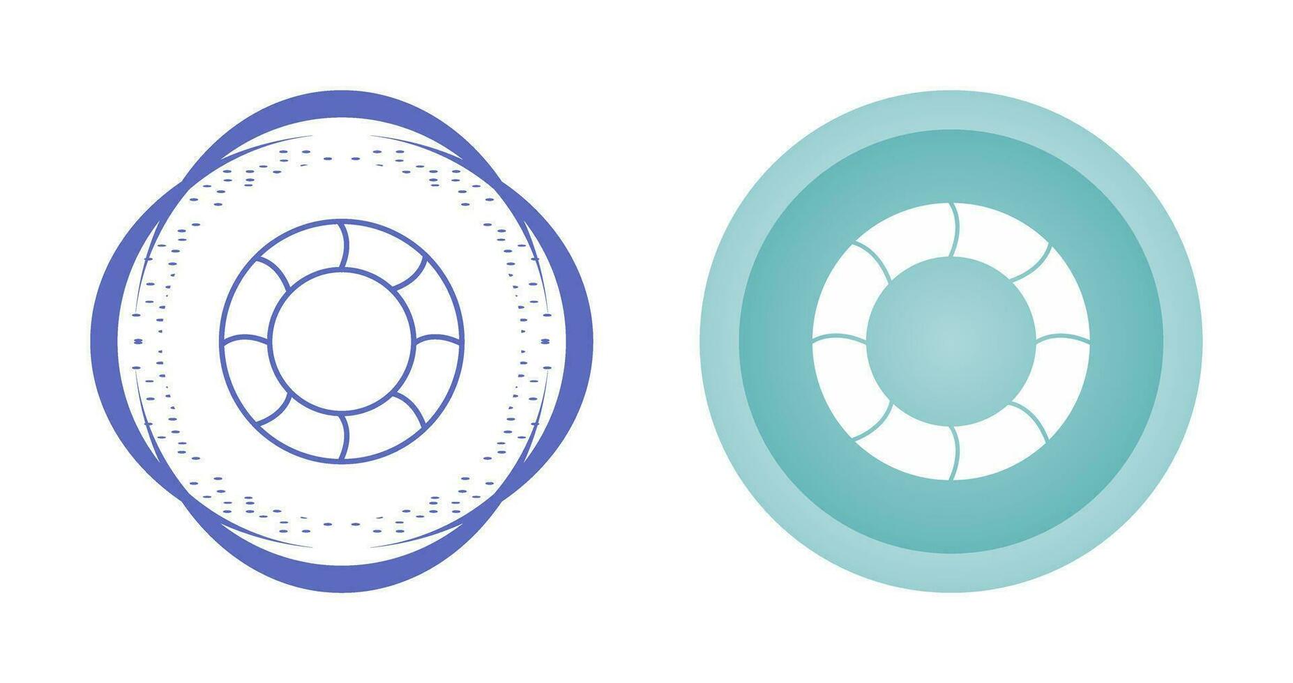 Swimming Tire Vector Icon