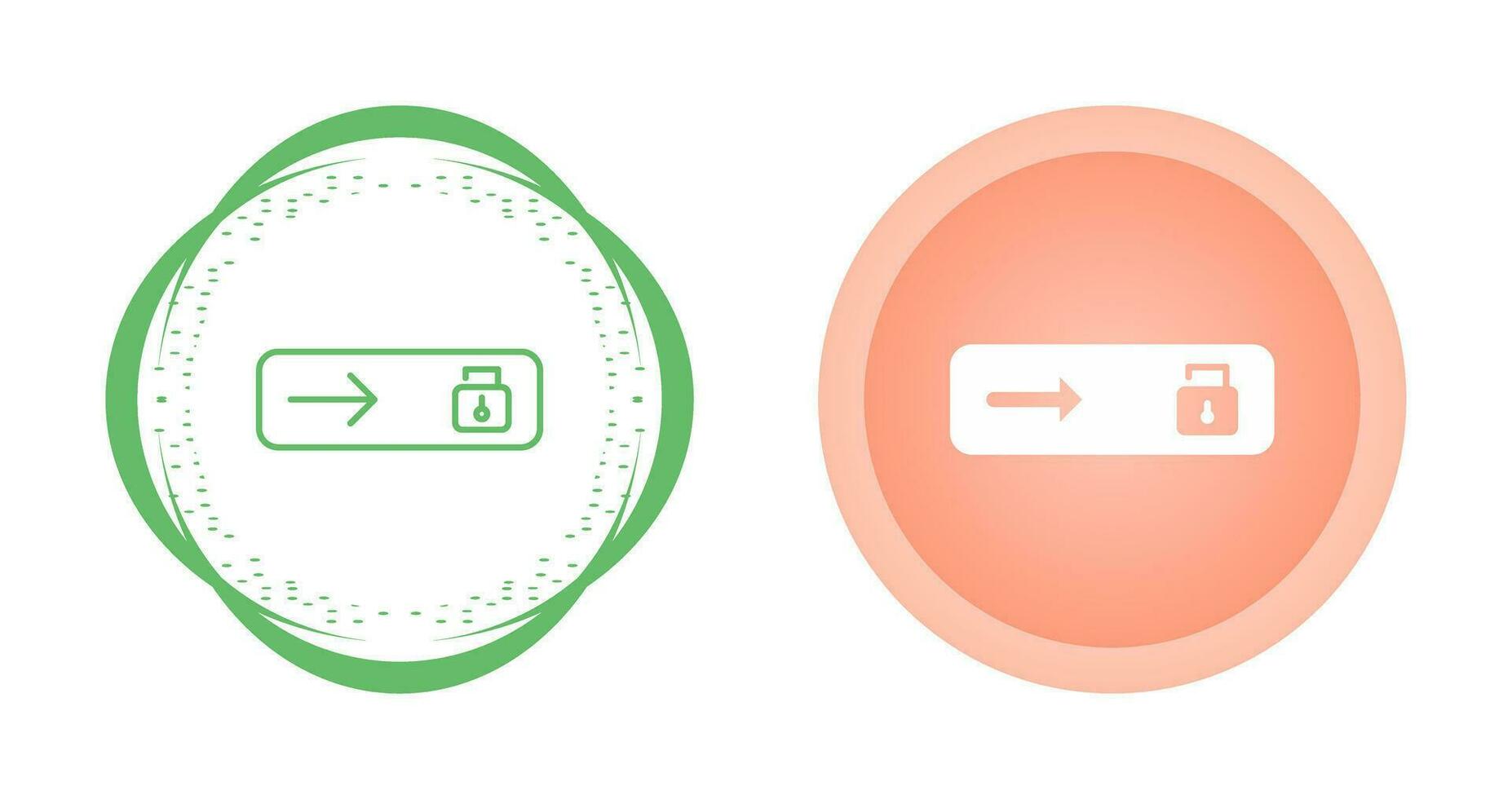 Unlock slide Vector Icon