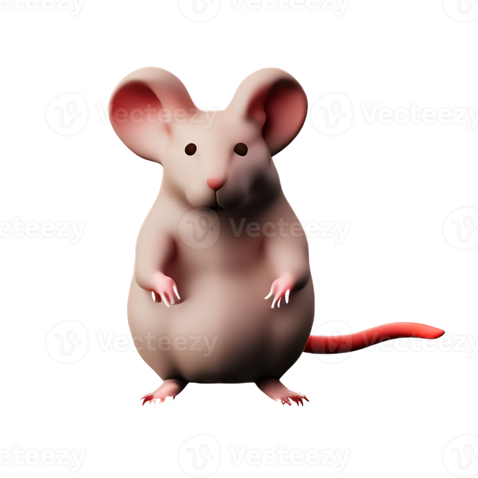 rat 3d rendering icon illustration png