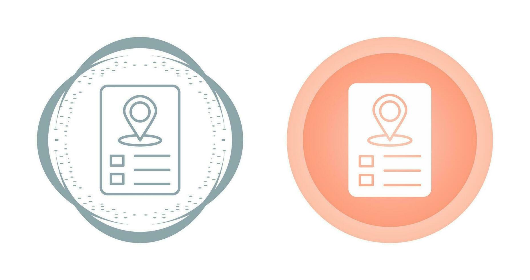 Itinerary Vector Icon