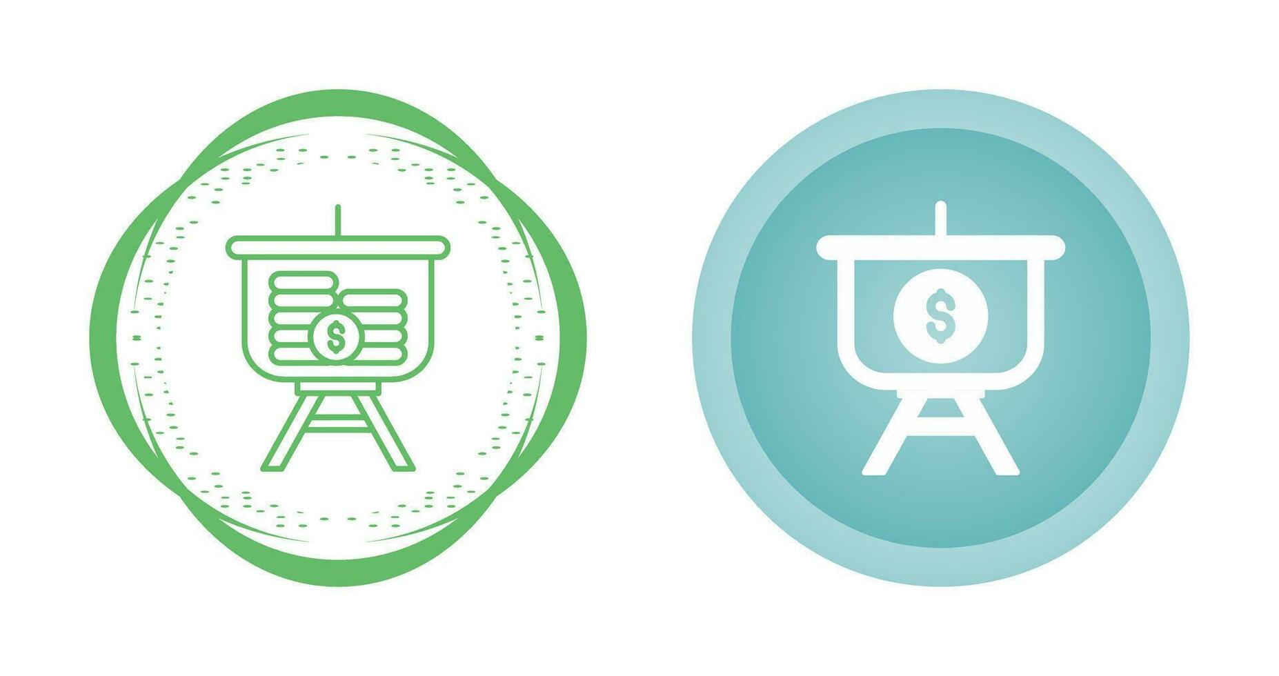 Dollar Presentation Vector Icon