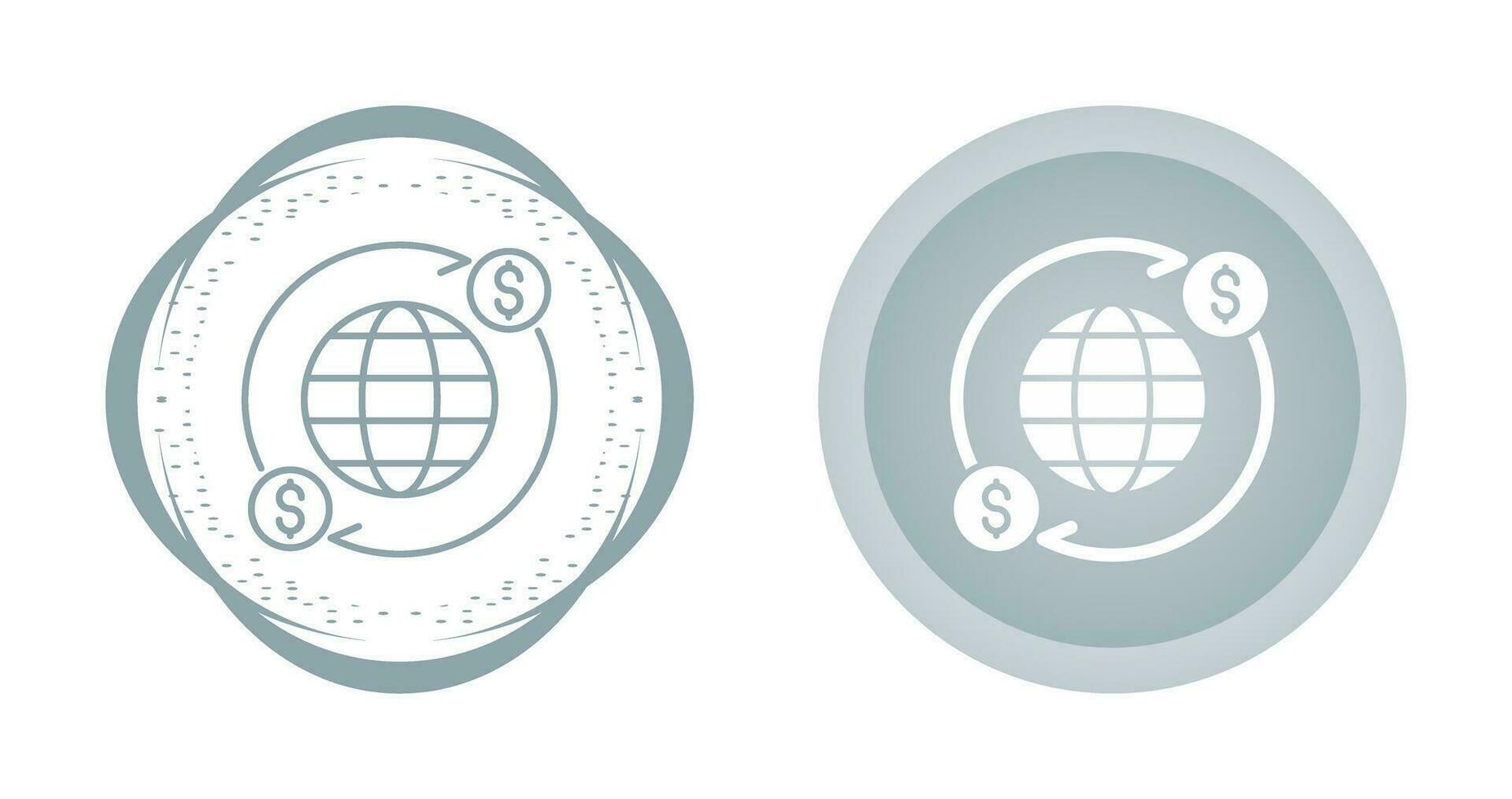 icono de vector de cambio de dinero
