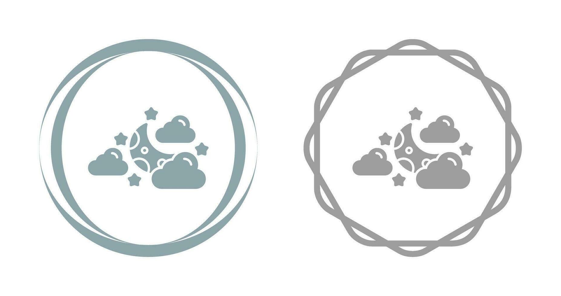 Starry Night Vector Icon