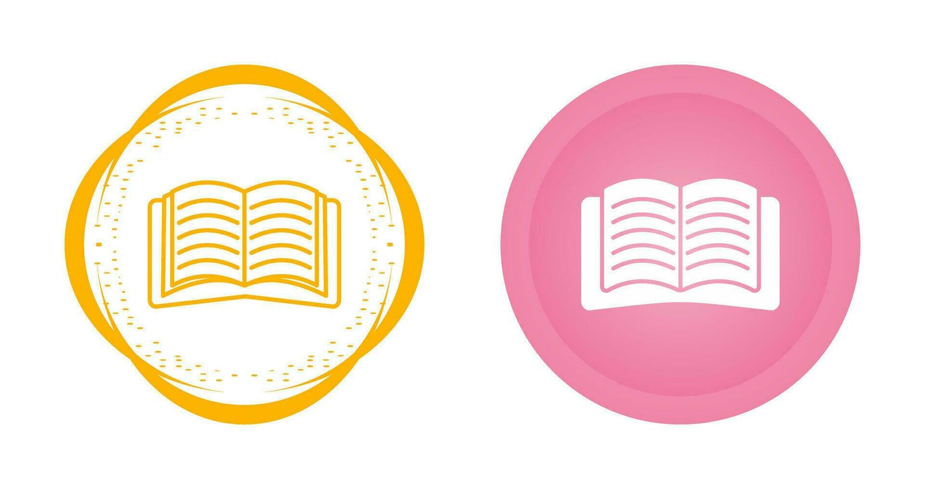 Open Book Vector Icon