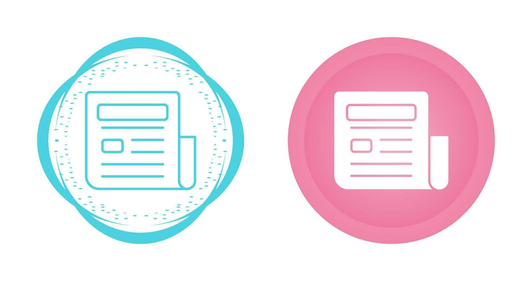 icono de vector de papel de noticias