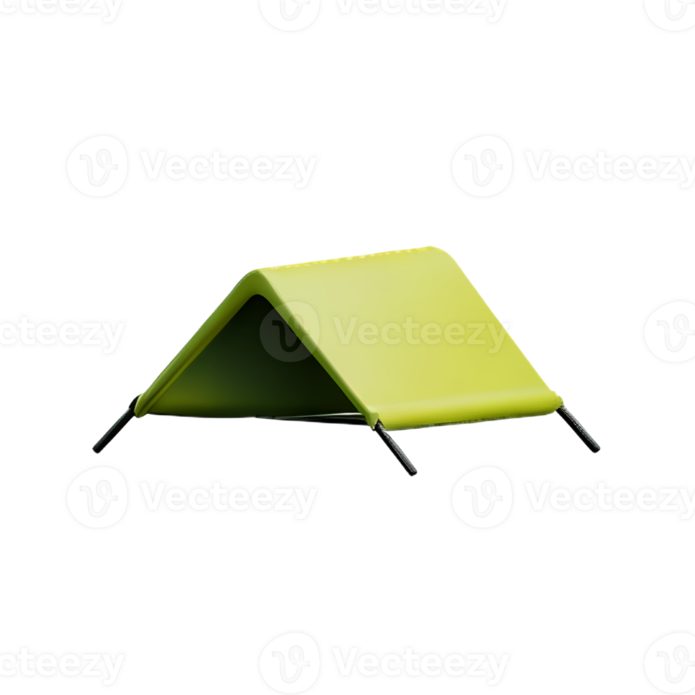 tent 3d rendering icon illustration png
