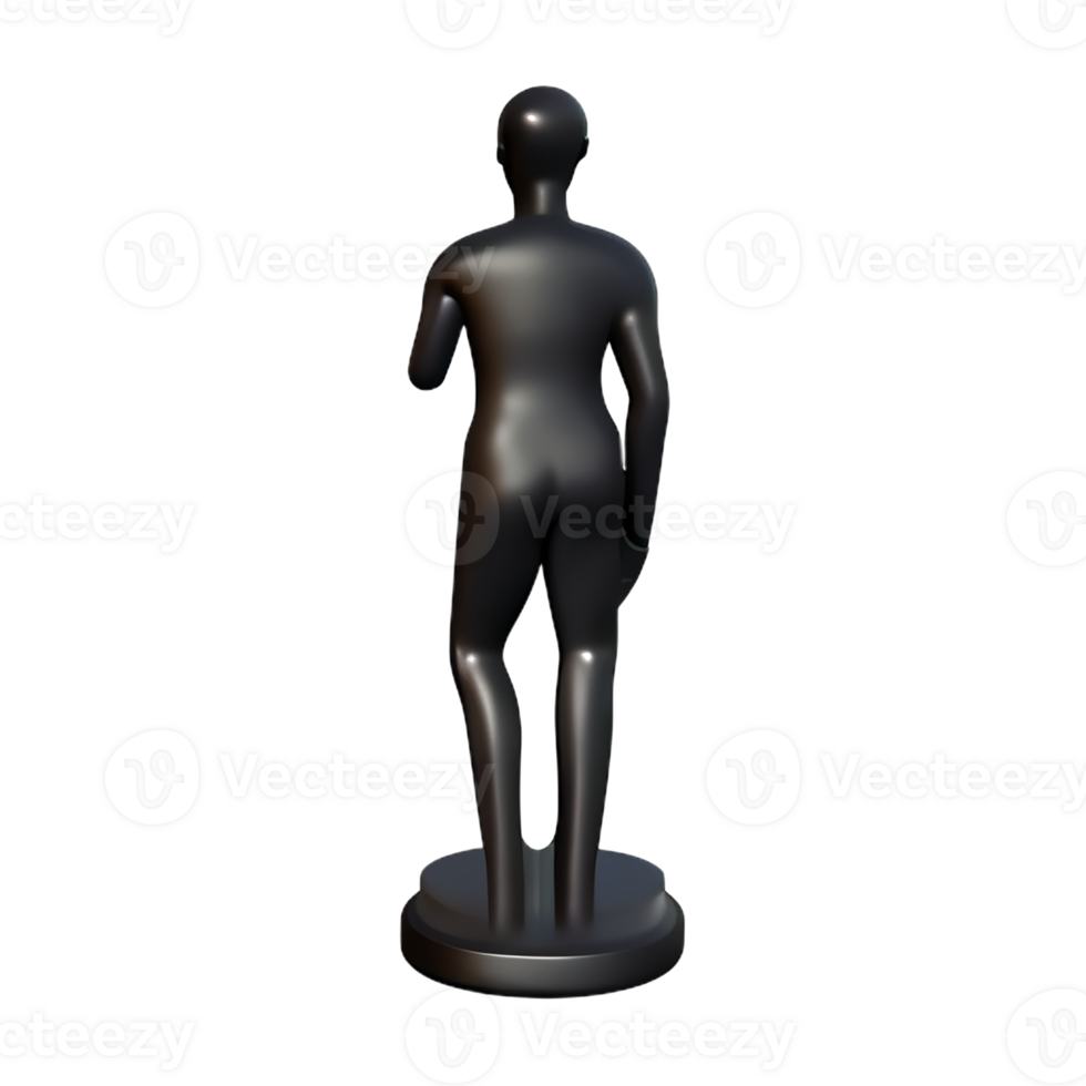 statue 3d rendering icon illustration png