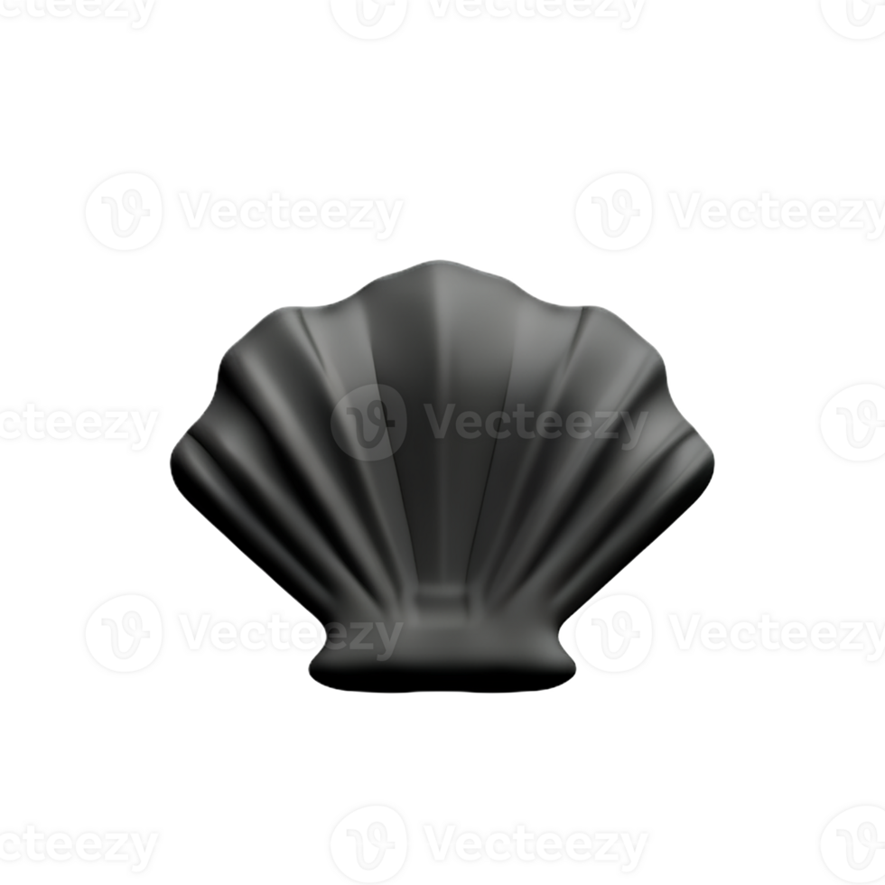 shell 3d rendering icon illustration png