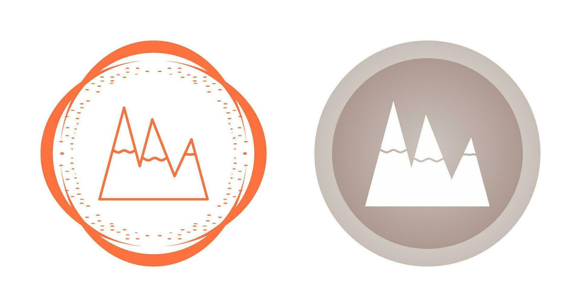 Ice Top Mountain Vector Icon
