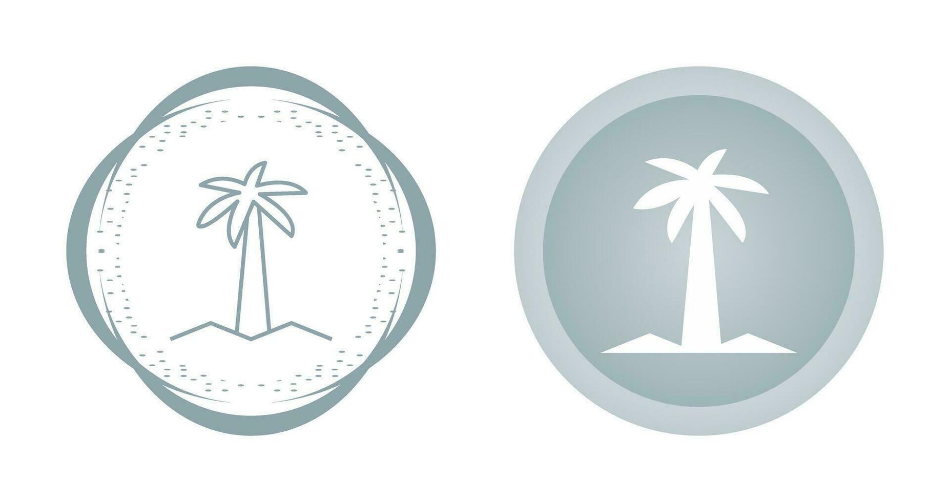 icono de vector de árbol de coco