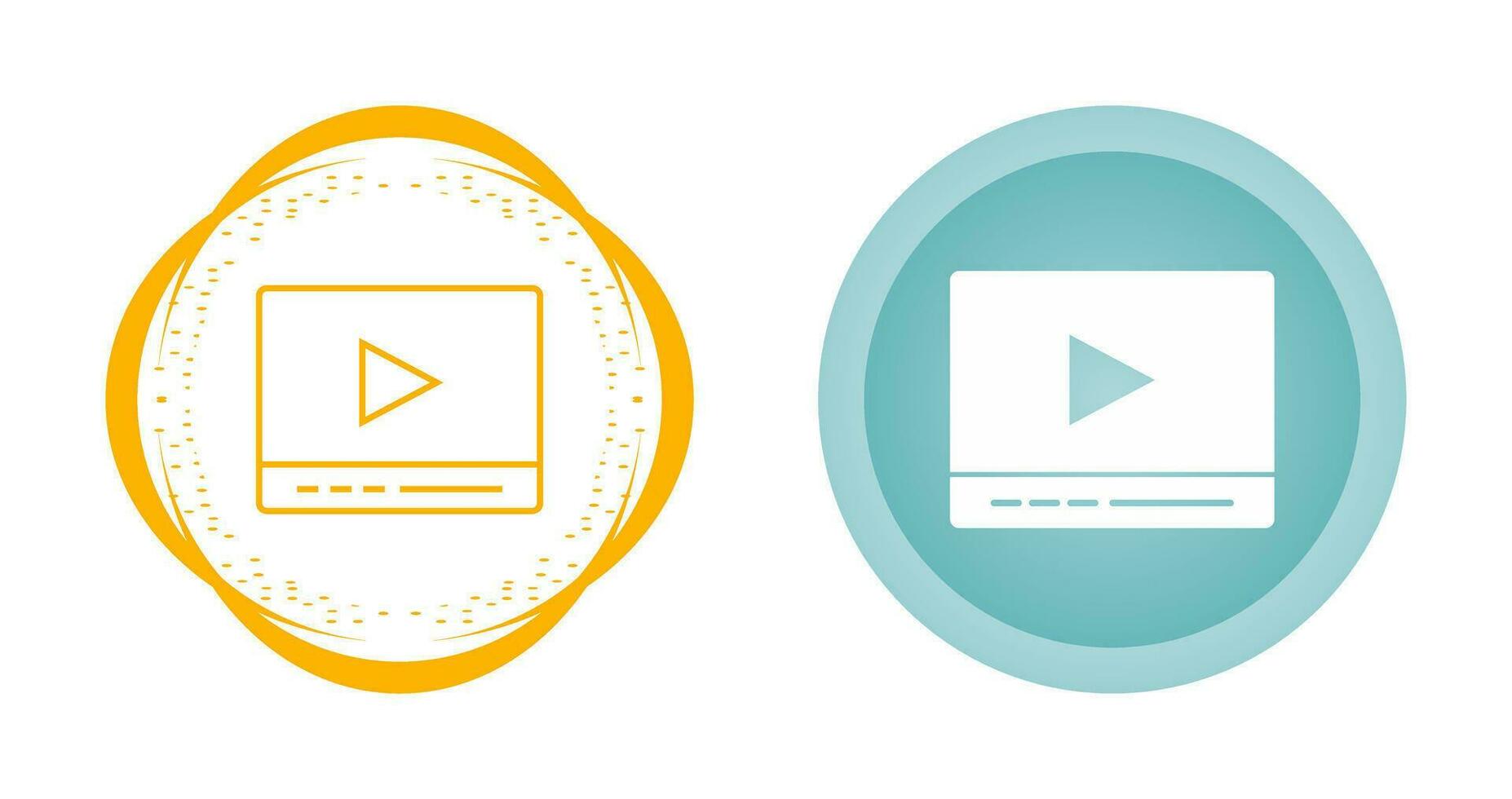 Video Player Vector Icon