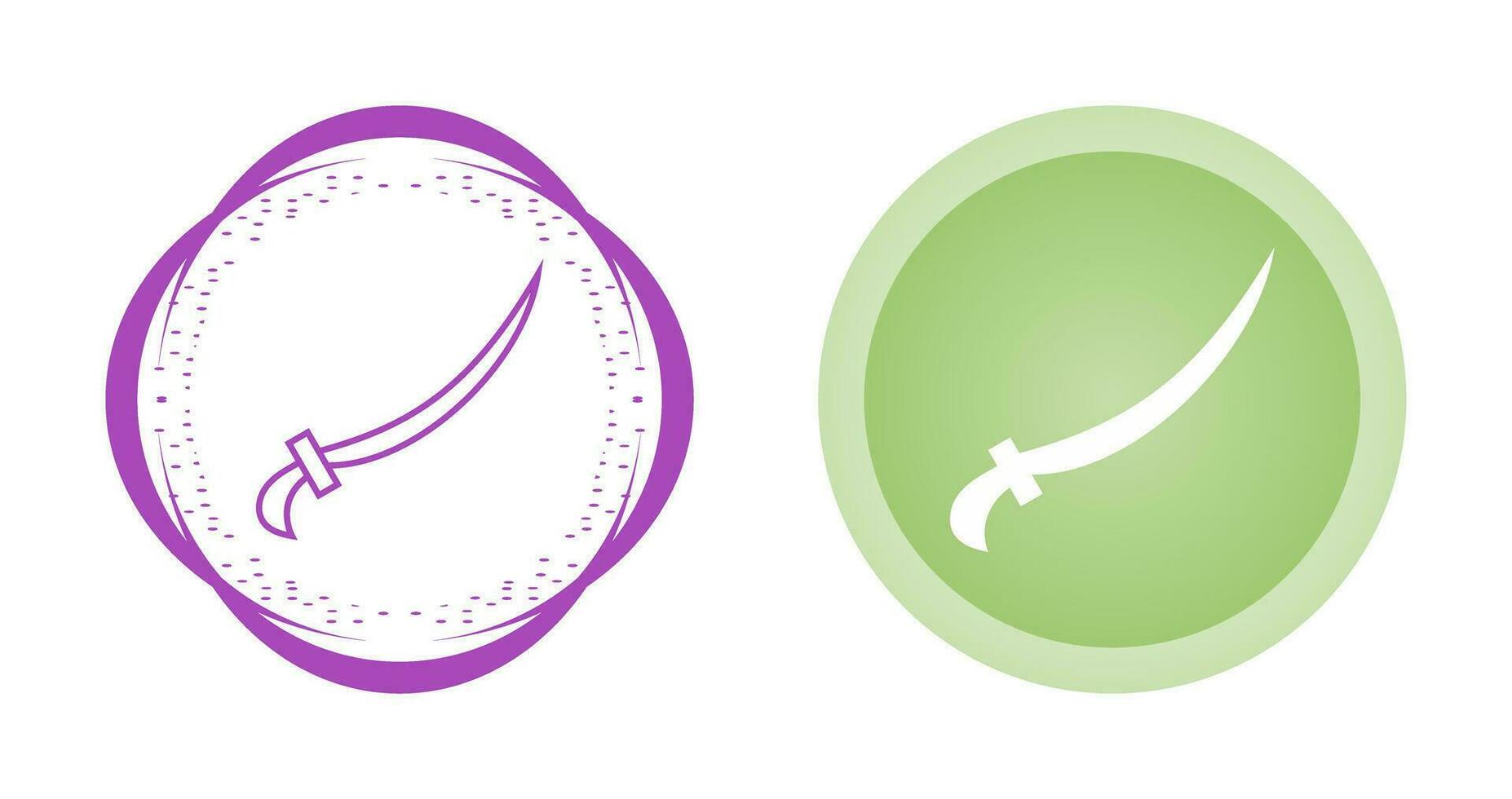 Arabic Sword Vector Icon