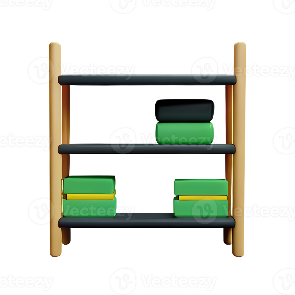shelf 3d rendering icon illustration png