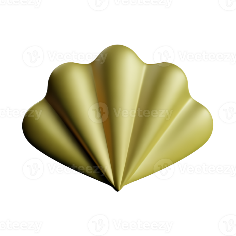 shell 3d rendering icon illustration png