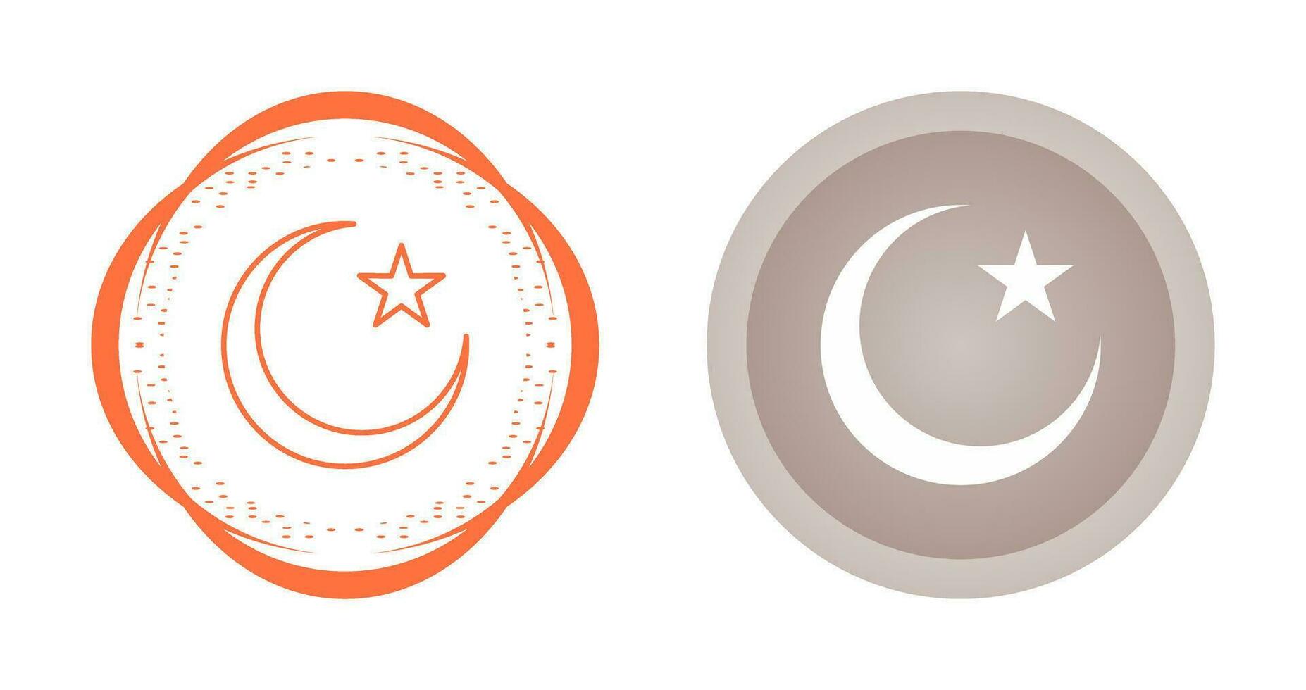 Moon and Star Vector Icon
