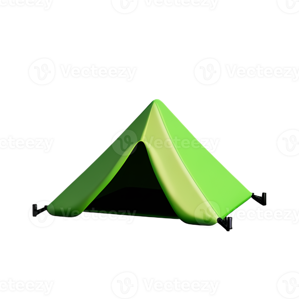 tent 3d rendering icon illustration png