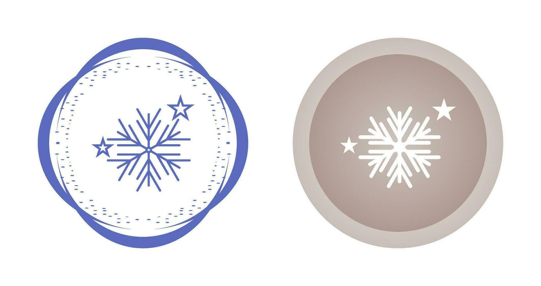 icono de vector de copos de nieve