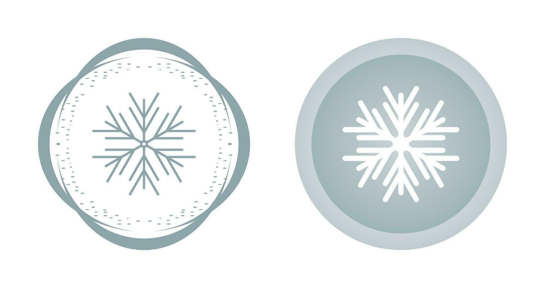 icono de vector de copo de nieve