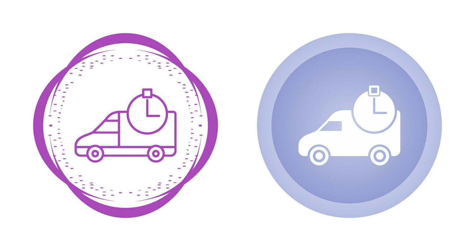 Time Based Delivery Vector Icon