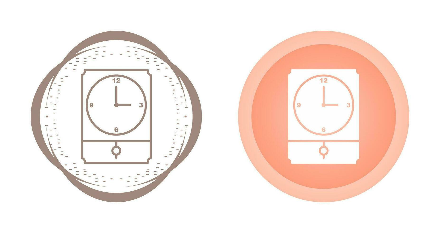 Large Clock Vector Icon