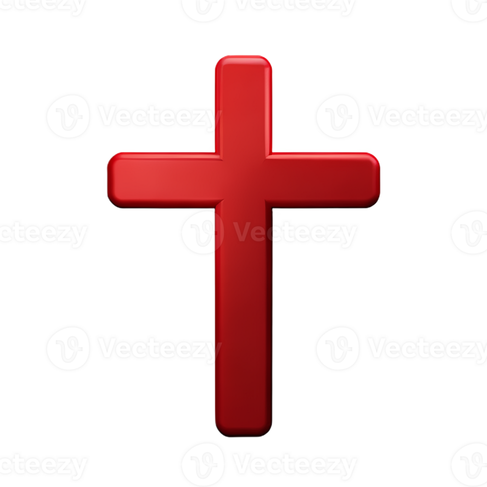 Christian traverser 3d le rendu icône illustration png