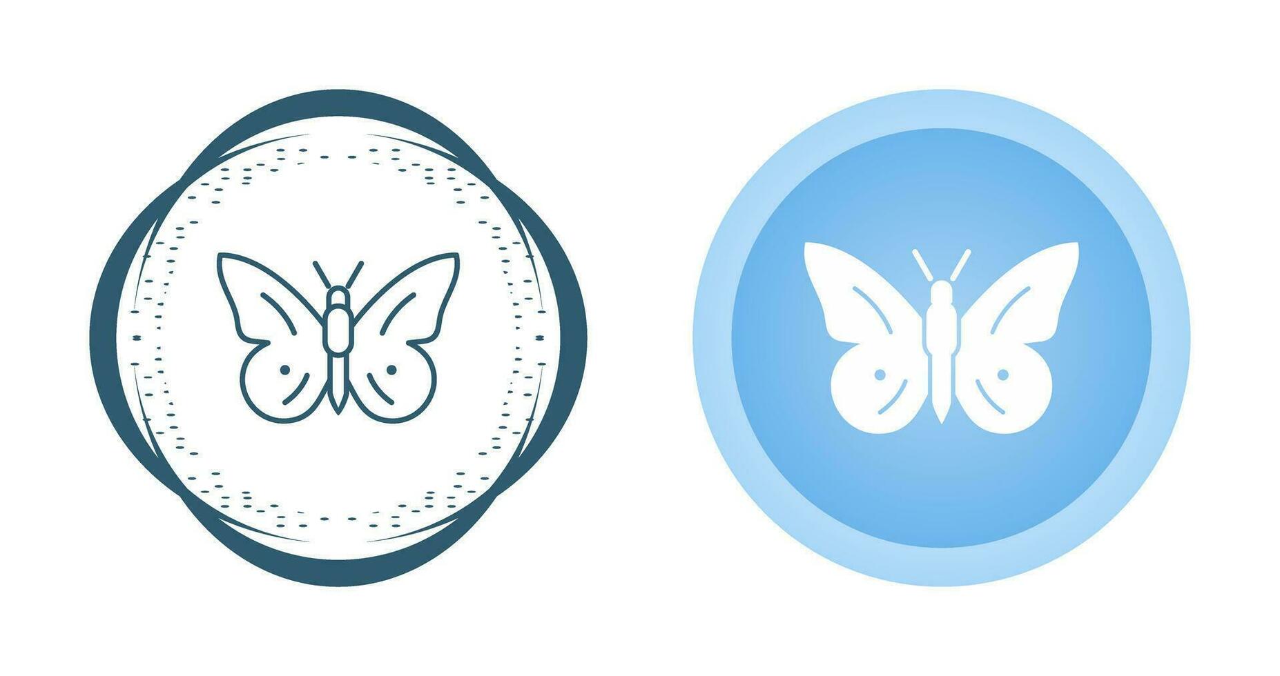 icono de vector de vuelo de mariposa