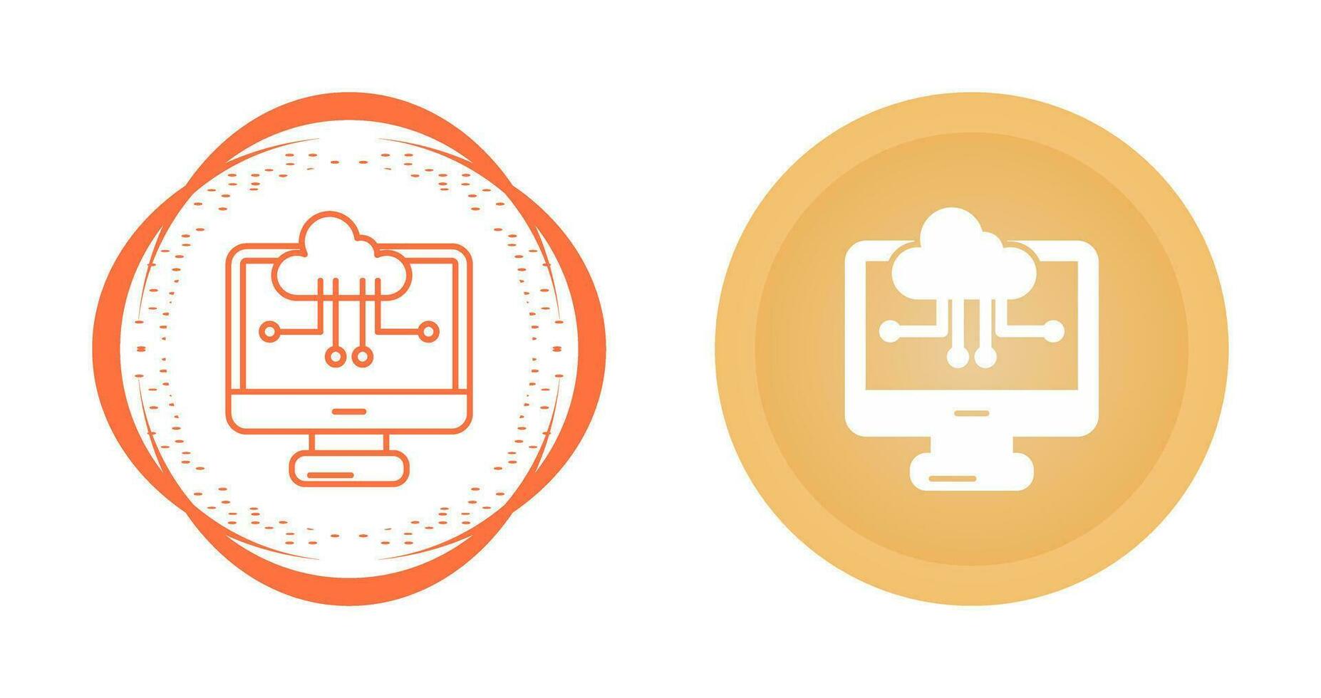 Cloud Computing Vector Icon