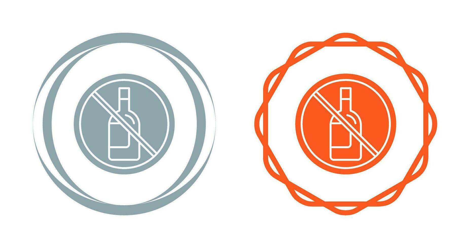 No Alcohol Vector Icon