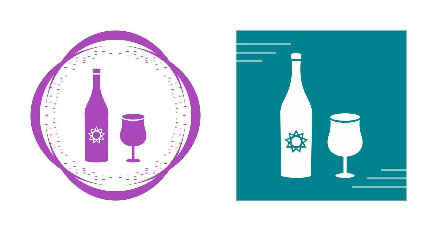 Goblet and Wine Vector Icon