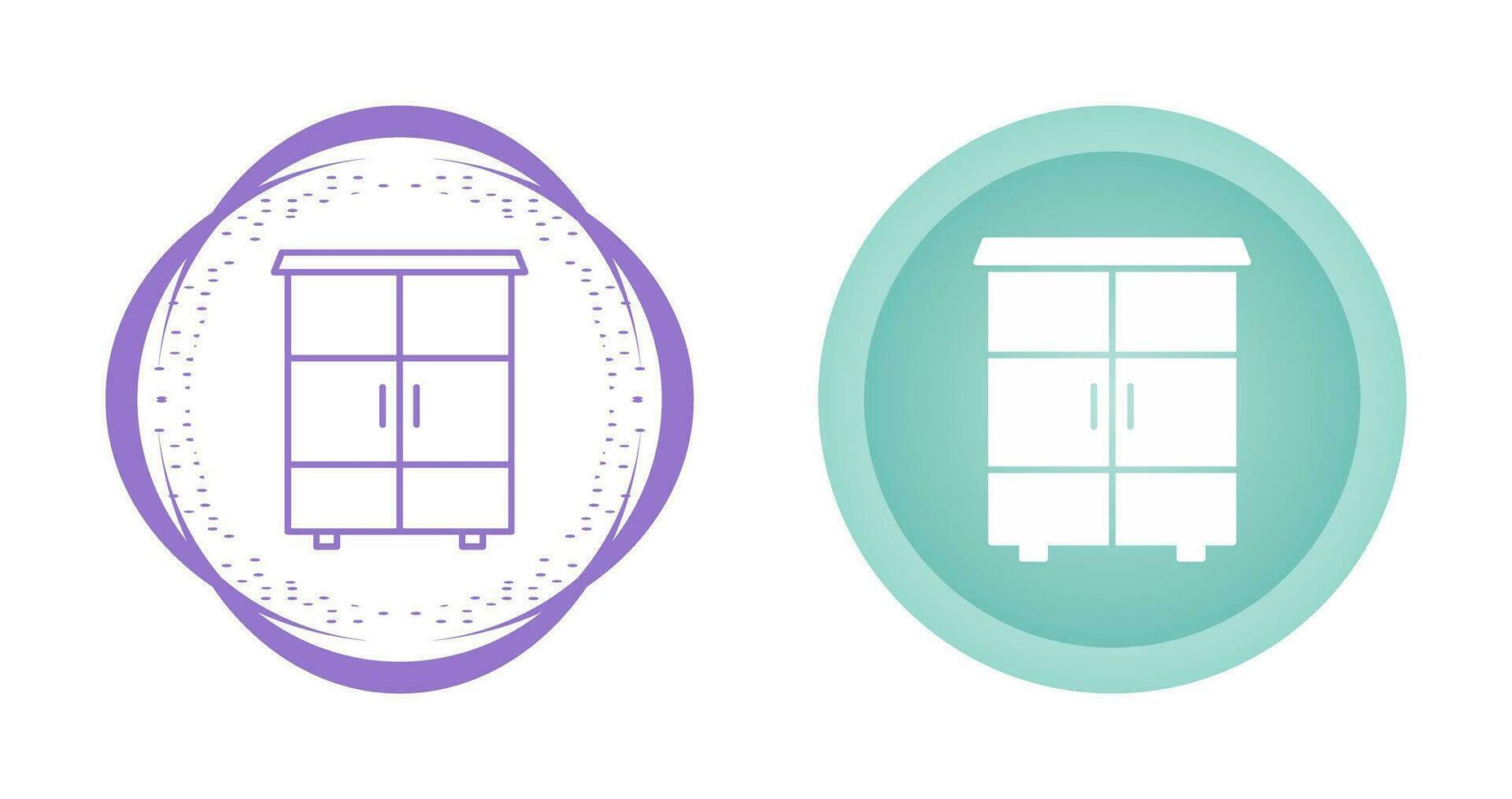 Shelves Cabinet Vector Icon