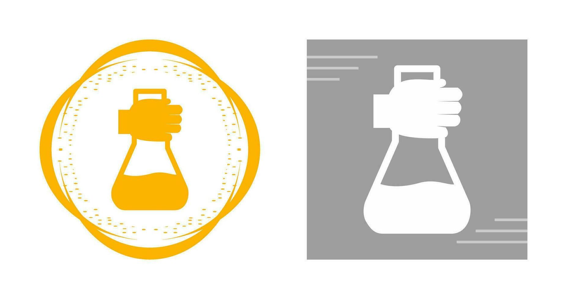 Holding Flask Vector Icon