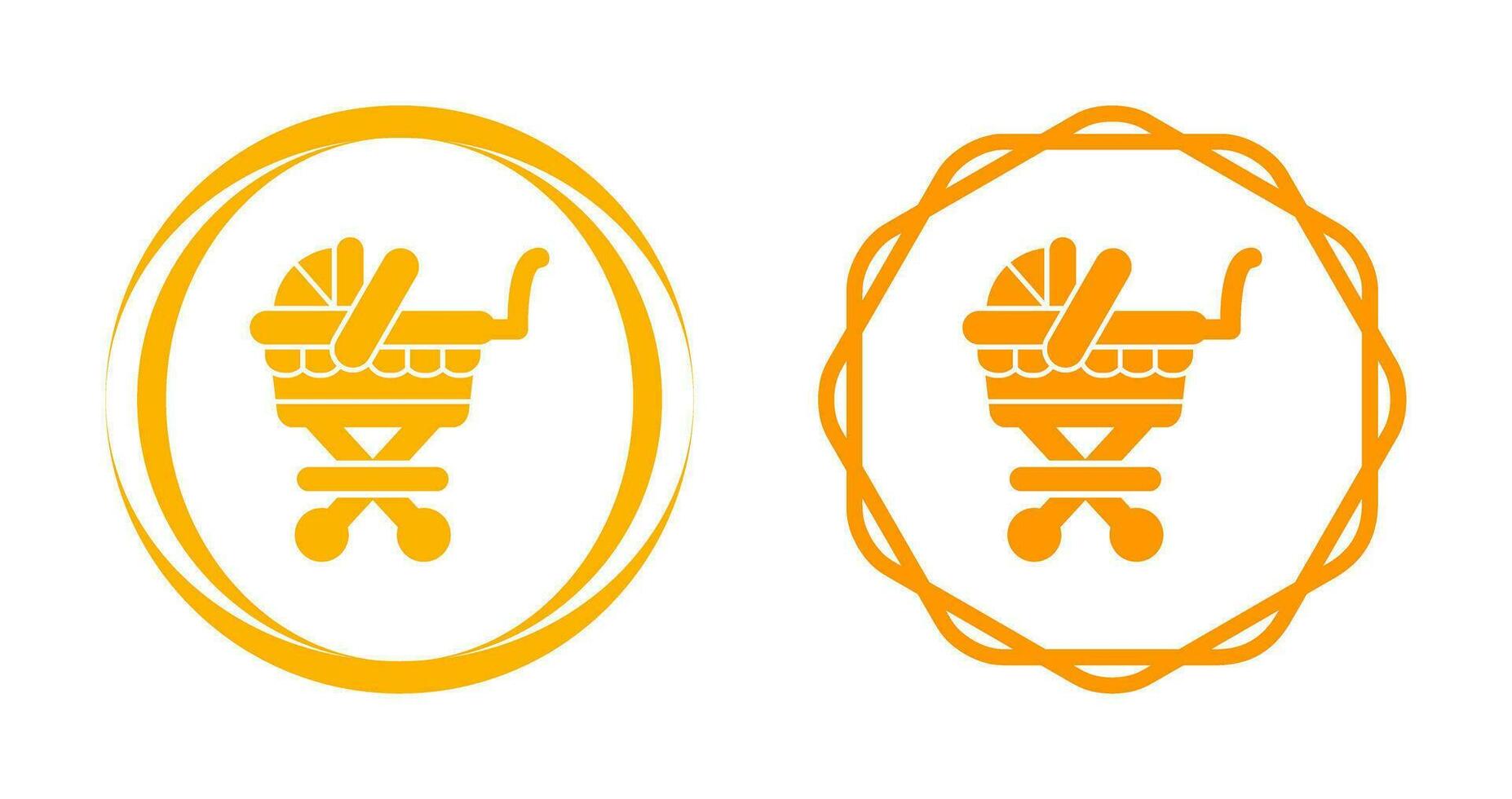 Baby Carriage Vector Icon