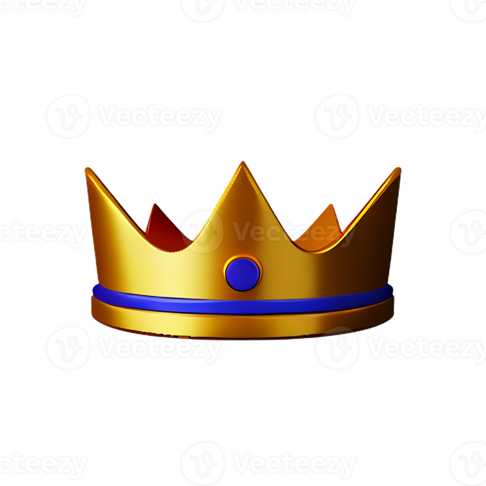 queen crown 3d rendering icon illustration png