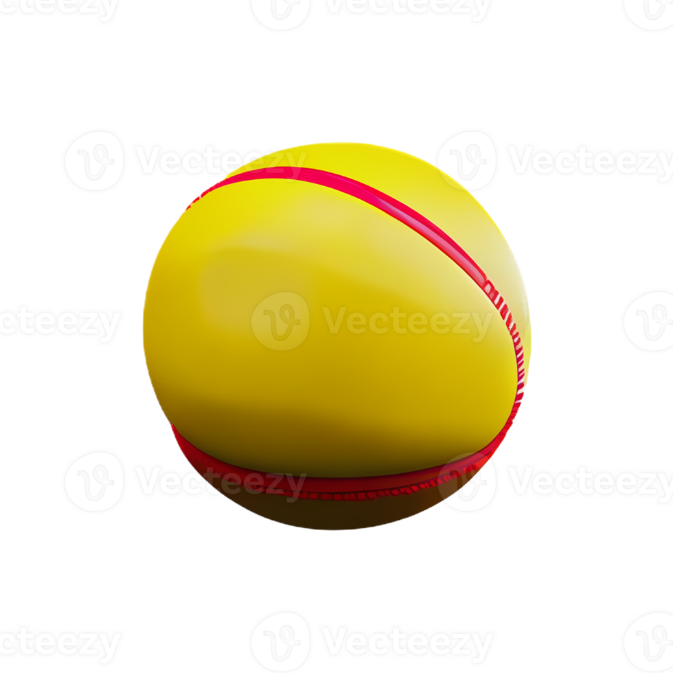 softball 3d rendering icon illustration png