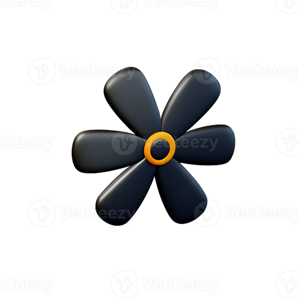 fan 3d rendering icon illustration png