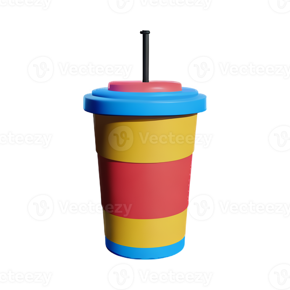 soda 3d rendering icon illustration png