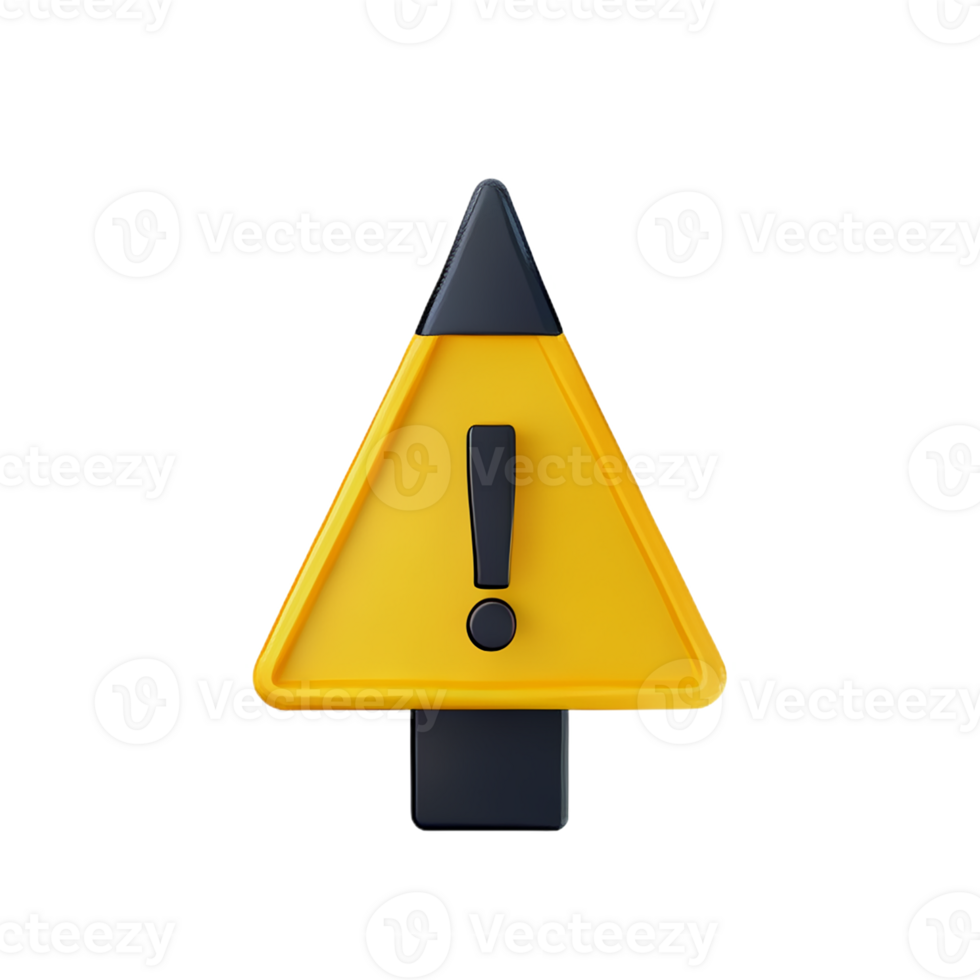 danger 3d rendering icon illustration png