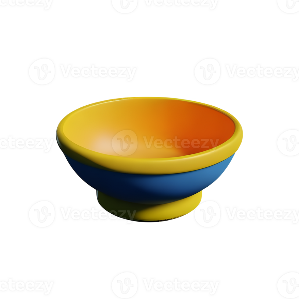 bowl 3d rendering icon illustration png