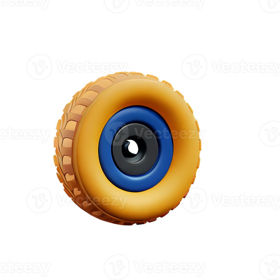 tire 3d rendering icon illustration png