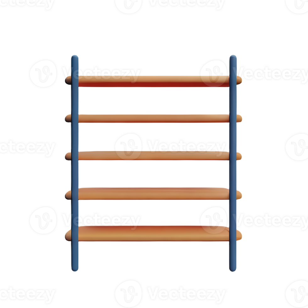 shelf 3d rendering icon illustration png