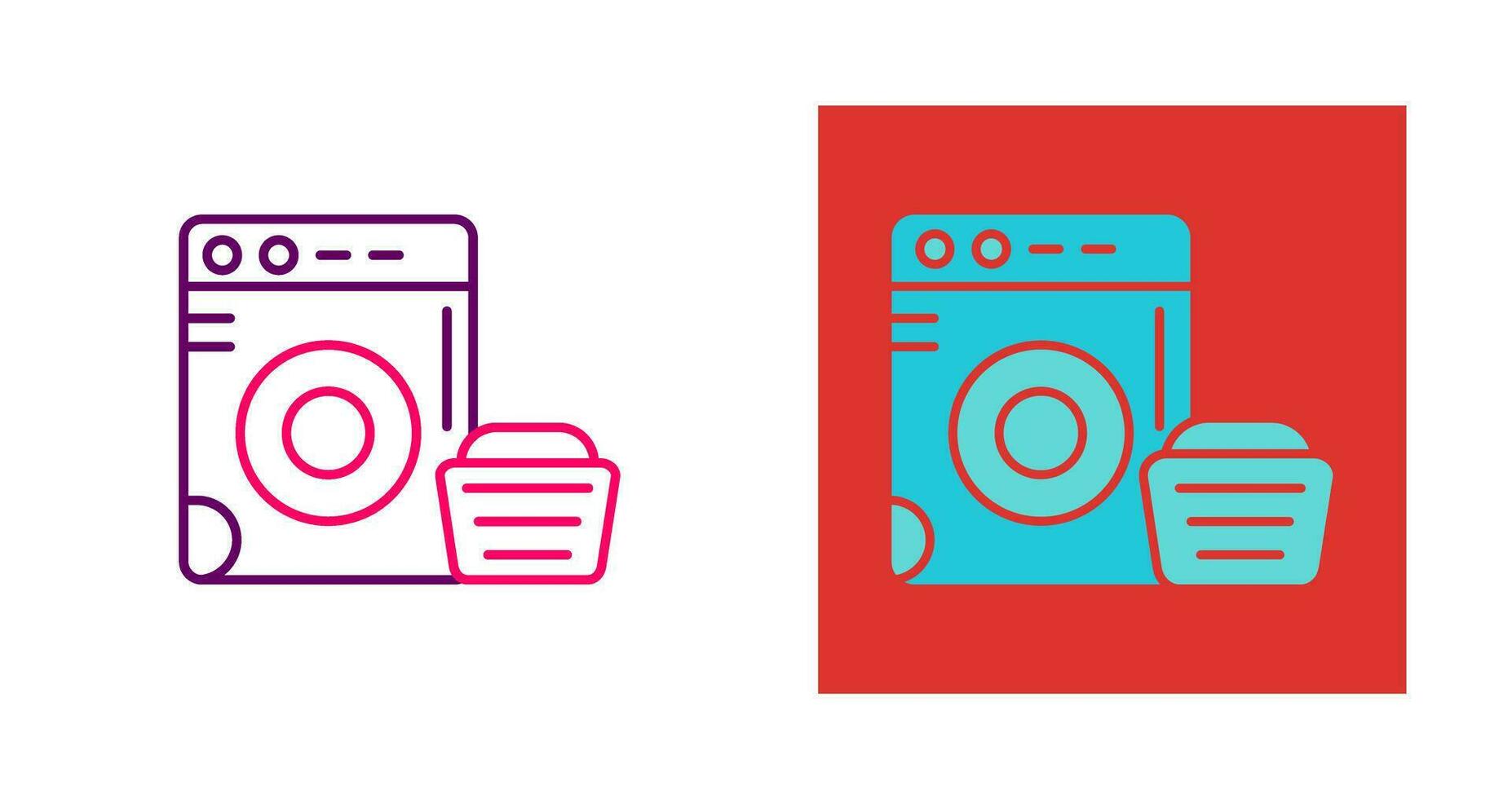 Washing Machine Vector Icon