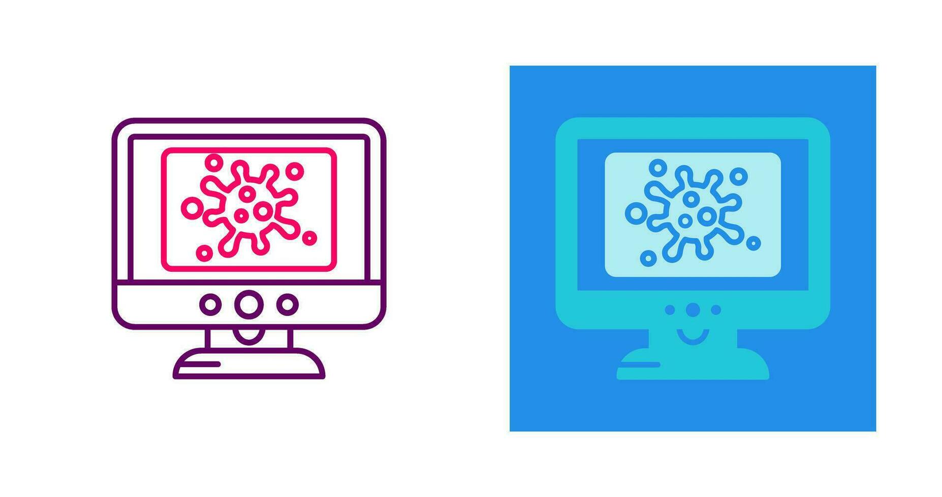 Virus Lcd Vector Icon