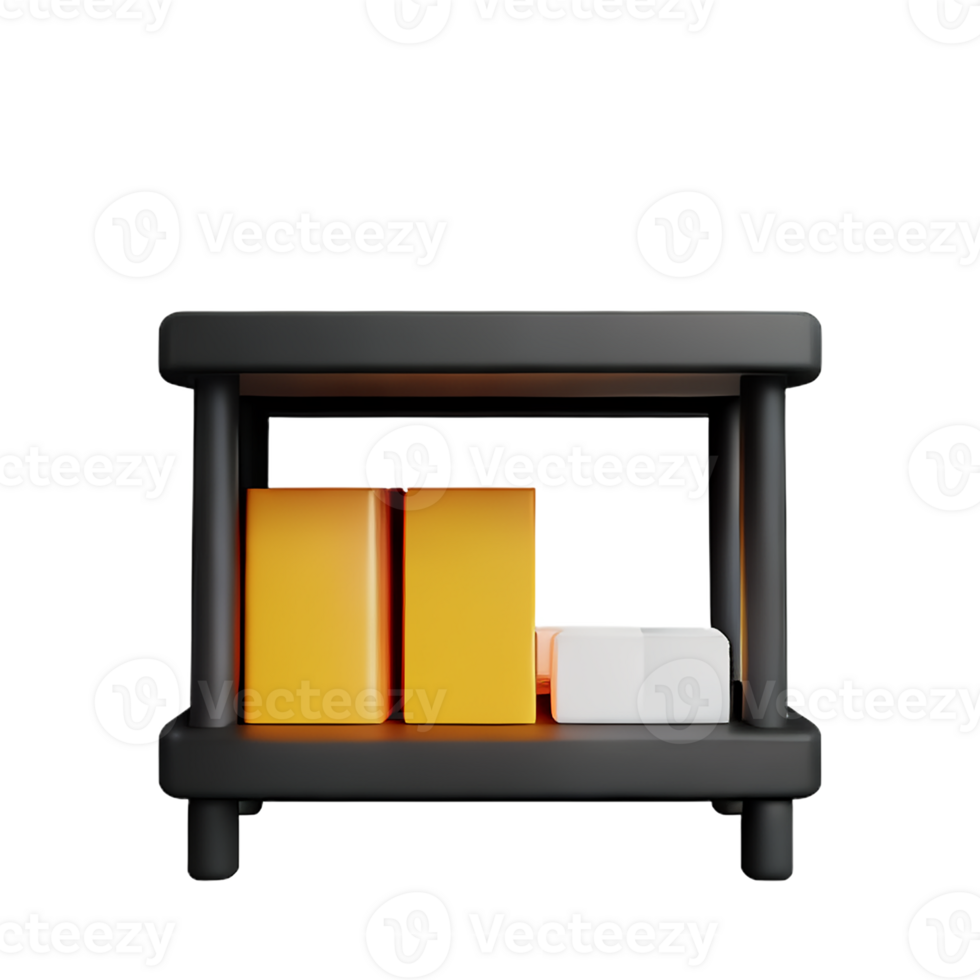 shelf 3d rendering icon illustration png